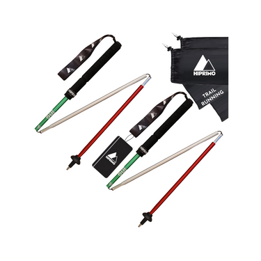 Bastones Trail Running Tricolor Plegables - Aluminio 7075
